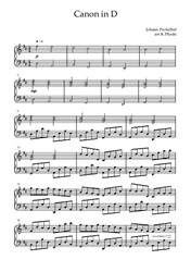 Canon in D - For Piano Solo (variations)